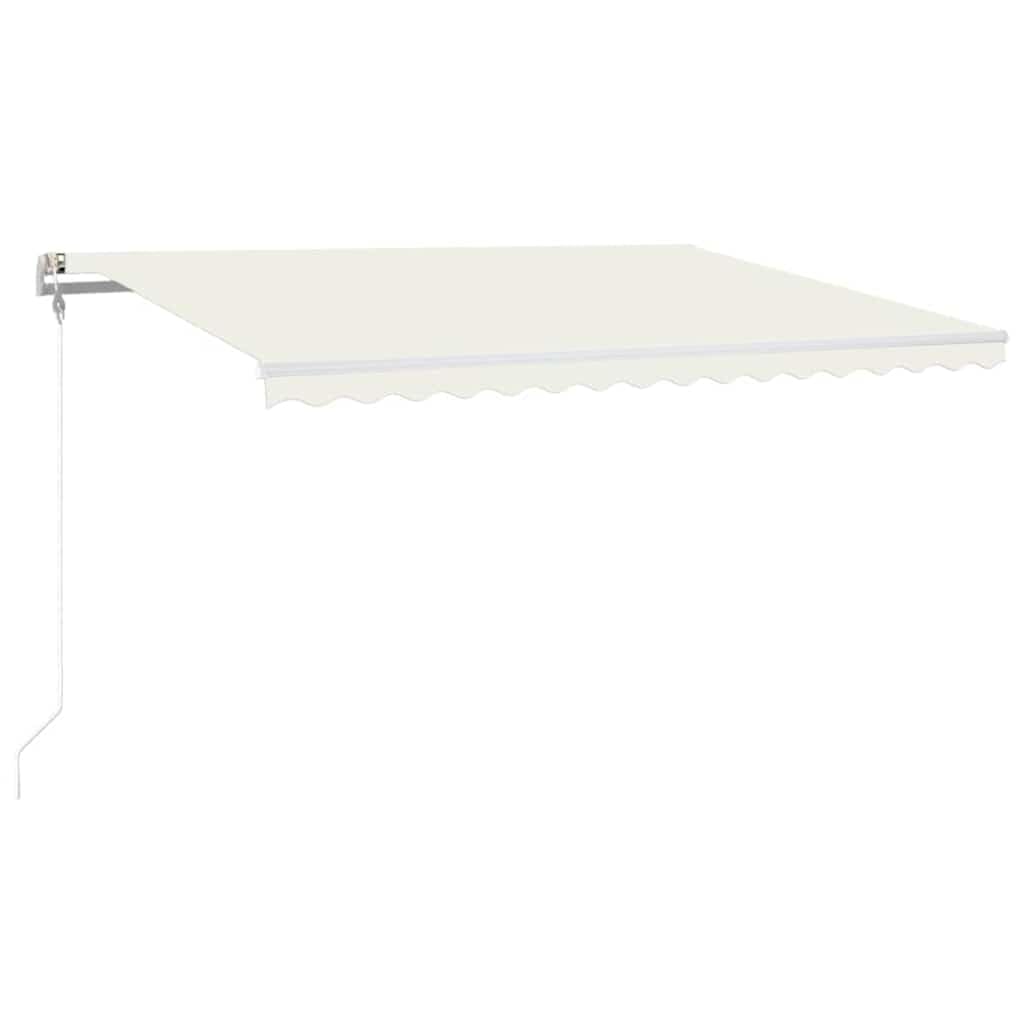 Toldo Automatico con LED Sensor Viento Crema 400x300 cm