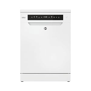 Hoover H-DISH 500 HF 4B7F0W-80 Free Standing Full Size Dishwasher, 14 Place Settings, White, B Rated