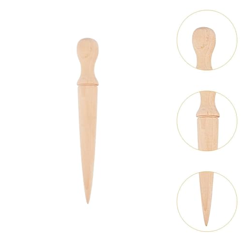 Generic Sow Dibbler Hand Dibber Seed Dibber Wood Garden Hole Punch Tool Bulb Planter for Yard Seedling Gardening Seeds Transplanting