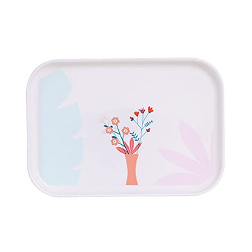 Serving Tray Butler Tray Plastic Rectangular Serving Tray Platter Dinner Serving Tray Snack Tray Home Restaurants Coffee Food Breakfast Dinner Décor Breakfast Tray Food Tray #TOP16