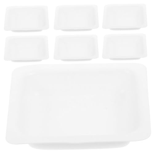 CIYODO 50pcs Chemistry Weigh Boats Dry Powder Containers Labs Supplies Weighing Trays Plastic