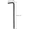 uxcell 3/16 Ball End Hex Key Wrench, L Shaped Long Arm CR-V Repairing Tool, Black