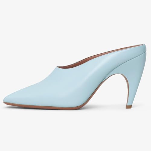 Patent Leather Open Toe Stiletto High Heeled Peep Sandals for Women,Women's Open Pointed Toe Minimalist Solid Colors Pumps Raffia Sandals Mules Fashion Slip-on Backless Heels Prom Party Date Daily Comfortable Casual Dress Office Summer Shoes4