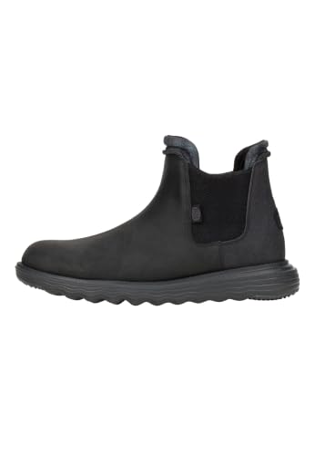 HEYDUDE Men's Branson Classic, Black, Size 9 | Men’s Pull-On Boots, Water-Repellent, Lightweight Casual Boots for All-Day Comfort - image 1
