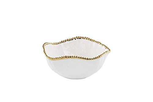Tazón para ensalada Pampa Bay de porcelana Salerno blanco miniatura 1