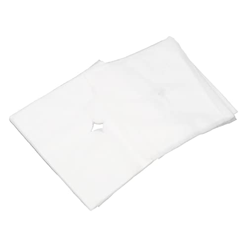 Generic 100 Pcs Massage Headrest Cover Disposable Hollow Design Non Woven Fabric Massage Headrest Sheet Face Pillow Cover