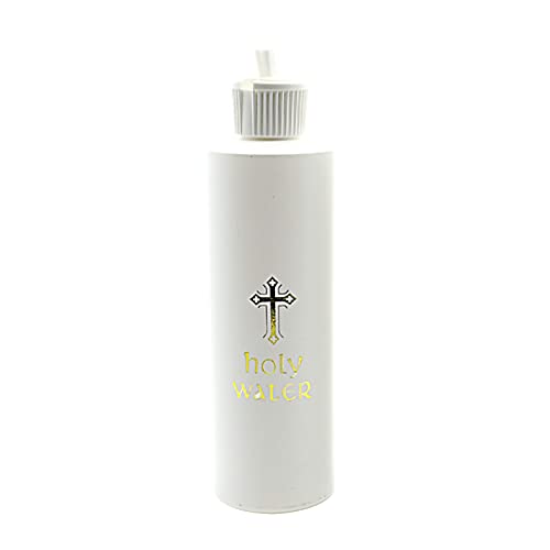 250ml Catholic Christian Holy Water Bottle Empty Gold For Cross Holds Container Refillable For Christian Religious Easte Empty Holy Water Bottles Catholic Holy Water Bottle White With Gold Blocking