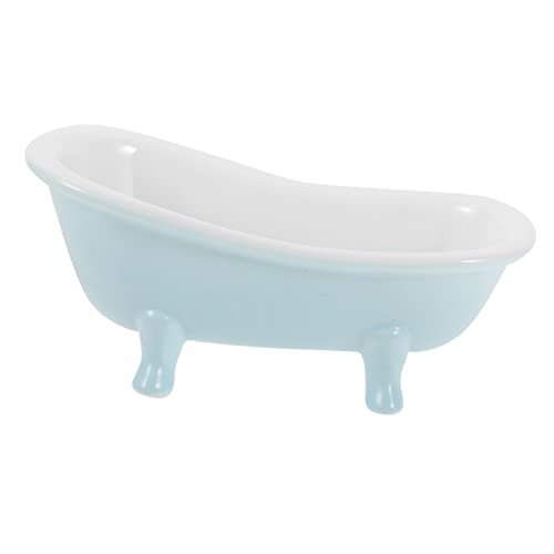 POPETPOP bañera de hámster baño de hámster Piscina orinar Accesorio Jaula roedor Accesorio baño roedores bañera para hámster Reutilizable baño para hámster de Uso Diario cerámica Sky-Blue