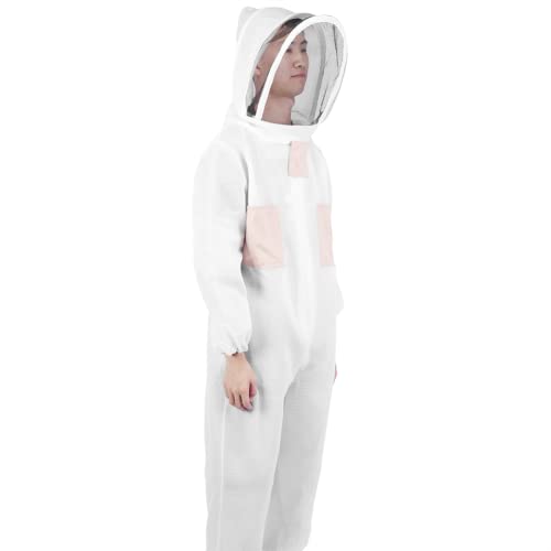 Janzoom Imkeranzug, Imkerschutzzubehör Bienenanzug Doppelte Reißverschlüsse Atmungsaktiv Faltbar für Anfänger und…