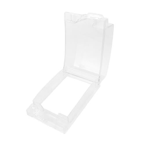 KICHOUSE Waterproof Socket Cover Switch Board Guard Wall Plate Electrical Outlets Cover Flip Weatherproof Cover Weatherproof Flip Cover Witch Socket Face Plate Transparent Pp