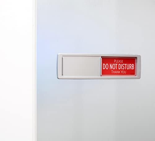 Green & Red Please Do Not Disturb Sign, Welcome Please Knock Office Decor, Do Not Disturb Door Hanger Sign Alternative, In a Meeting Signs for Office Doors, 7x2 Meeting in Progress Signs