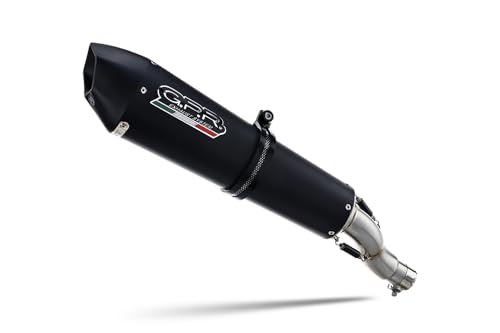 Tubo de escape marca GPR compatible con KTM LC 8 Super Adventure 1290 R 2021-2024, GPE Ann. Black Titanium, tubo de escape completo homologado, suministrado con db killer extraíble, catalizador y