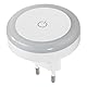 Hama LED Nachtlicht „Touch Switch“ für Steckdose, Berührungssensor, warmes Licht (Orientierungslicht, Stilllicht, für Babys, Kinder, Erwachsene, Schlummerlicht, Nachtleuchte, Schlaflampe) weiß