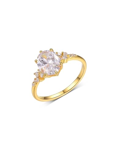 Bagues de fiançailles ovales moissanite d'exception couleur D VVS1 en or