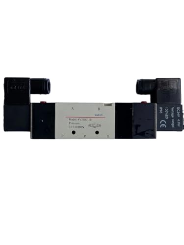 Válvula neumática 4V330C-10 de 5 vías y 3 posiciones 220V CA 2