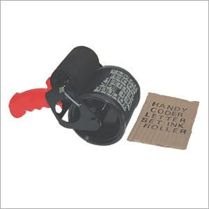 Dinojames Rolling Batch Coder | Handy Manual Coding Machine | 10mm Print Size | for Carton, Pouch & Bag Printing