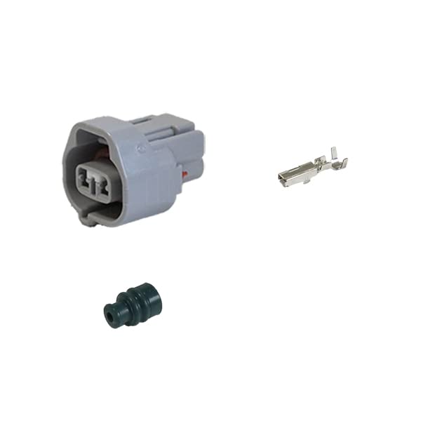 メープル断捨離中　　二点セット 東海理化 090型II 防水 12極 メスカプラー・端子セット 灰色