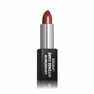 Sandstone Scandinavia Intense Care Lipstick Red Burgundy - Moisturising Creamy Lip Colour for Sensitive Skin - Hypoallergenic, Vegan & Fragrance-Free Lipstick