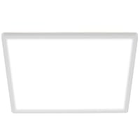 BRILONER - LED Deckenlampe mit indirektem Licht, 3 cm flach, Licht neutralweiß, Lampe, Deckenleuchte, Wohnzimmerlampe, LED Panel, Küchenlampe, Deckenbeleuchtung, Schlafzimmerlampe, 42x42x3 cm, Weiß