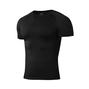 Niksa 1 Pack or 2 Pack Compression Tops for Men Short Sleeve Mens Running T-Shirts Mesh Design Quick Dry Base Layer Shirts for Gym Sports Fitness Workout Cycling,Training