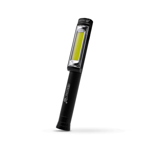 Grip Wide Beam COB Pen Light - 3 Modes: 400 Lumens, 160 Lumens, Blinking Red - Magnetic Bottom - Home, Garage, Workshop