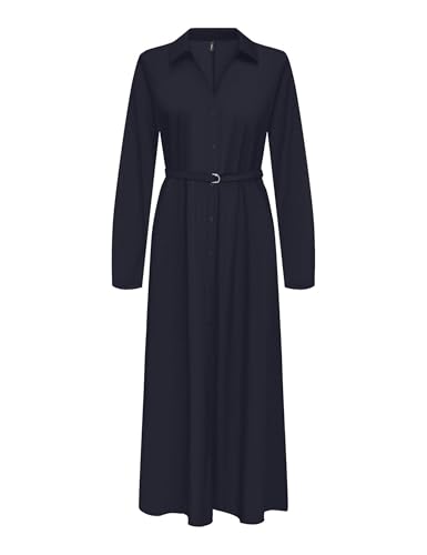 Robe longue ONLY bleu nuit pour une soirée élégante ou le bureau