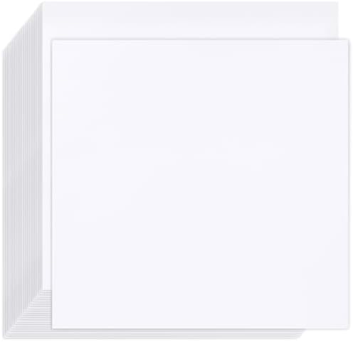 Amazon.com : White Cardstock 12x12-100 Sheets Cardstock Paper, Goefun ...