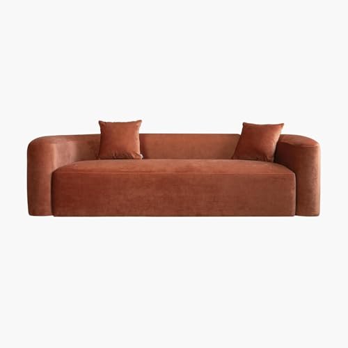 Image of Modern Classic 3 Seater Velvet Button Tufted 3 Chesterfield Sofa for Living Room and Office (Pillows Included)
