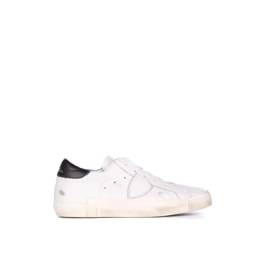 Philippe Model Sneakers Da Donna Paris X In Pelle Bianca, storlek Uk:, - Vit svart - 36 EU