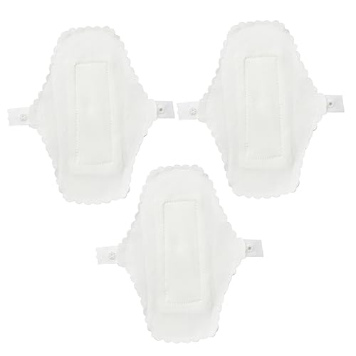TOVINANNA 3 Piezas 1 Paño Menstrual Impermeable Toallas Sanitarias Lavables Fregona De Período Soporte Sanitario Reutilizable Forro De Calefacción Panty Mojado Eléctrico Seco Doble