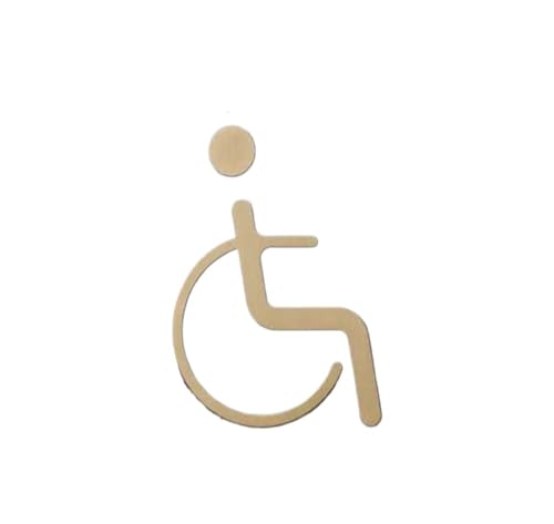 Plaque de porte de toilette en laiton et signalisation en métal pour salle de bain