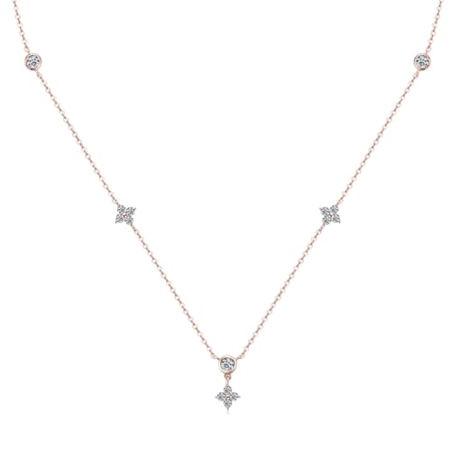 Colliers moissanite breloque trèfle le cadeau porte-bonheur idéal pour elle et lui