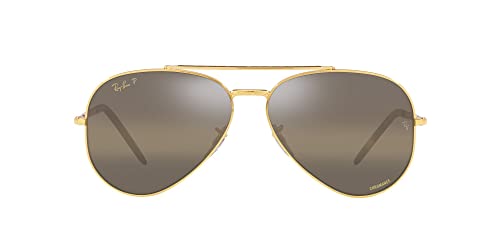 Image of Ray-Ban Unisex Rb3625 New Aviator Aviator Sunglasses