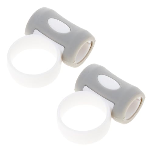 2lots antideslizantes para baquetas, anillos de control de silicona para práctica de batería, ergonómicos miniatura 7