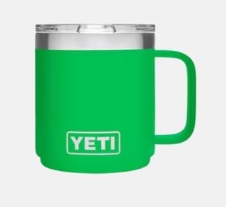 YETI Rambler 10 oz Stackable Mug, Vacuum Insulated, Stainless Steel with MagSlider Lid, Verde Green