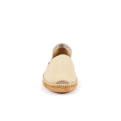 Viscata Sitges Espadrille Canvas Spain Handmade Men's Shoes with Breathable Organic Cotton Canvas 100% Natural Jute Midsole and Durable Rubber Sole for All Casual Occasions