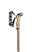 LEKI Sherpa Aluminum Adjustable Lightweight Ski Poles for Backcountry Skiing & Snowboarding - Dark Anthracite-Copper-Neonyellow - 110-145 cm