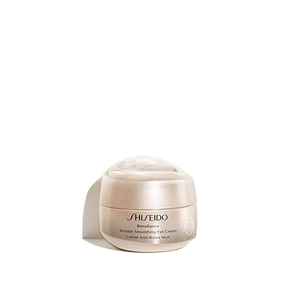 Shiseido Benefiance Wrinkle Smoothing Eye Cream - 15 mL - Visibly Improves Five Types of Eye Wrinkles, Dark Circles & Puffiness - 48-HR Hydration - All Skin Types - Non-Comedogenic