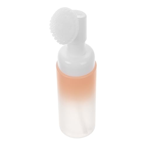 VICASKY Botella de Espuma Recargable de 30 Ml Cepillo Facial y Dispensador para Gel de Ducha Portátil para Viajes en Plástico PET