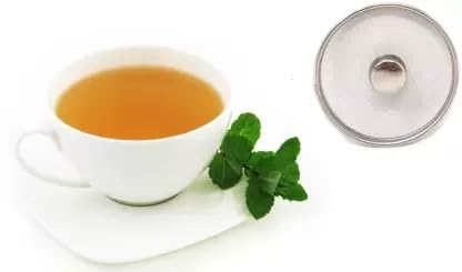 Image of Stainless Steel Small Round Net Lid /Cover to Cover Cup or Glass for Home and Kitchen-(Pack of -6)