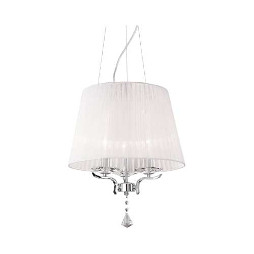 Ideal Lux Pegaso SP3 Lampada a Sospensione, Metallo, Bianco