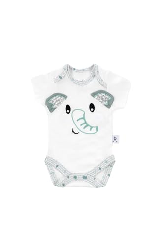 Gezenbebe Hero Bebekler İçin Nakışlı Kısa Kol Body Elephant…