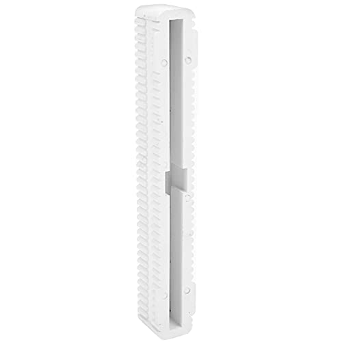 8 Inch Lightweight Surfboard Fin Box Durable PVC Longboard Wakeboard Fin Box for Singlefin Boards, Simple and Elegant Design, Black (White)