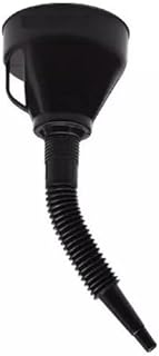 Edward Tools Flexible Funnel for Gas and Oil - Large Thread to Prevent Leak - Filter Screen on Funnel for Oil Change - Handle for Easy Maneuver - Easy Flex for Auto Use