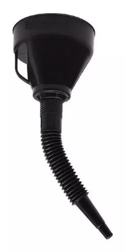 Edward Tools Flexible Funnel for Gas and Oil - Large Thread to Prevent Leak - Filter Screen on Funnel for Oil Change - Handle for Easy Maneuver - Easy Flex for Auto Use