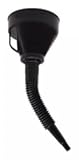 Edward Tools Flexible Funnel for Gas and Oil - Large Thread to Prevent Leak - Filter Screen on Funnel for Oil Change - Handle for Easy Maneuver - Easy Flex for Auto Use
