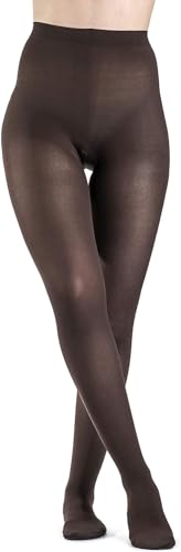 Image of SIGVARIS Women's Style Soft Opaque 840 Closed Toe Calf-High Socks 20-30mmHg - Medium Short - Espresso