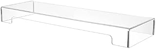 DOITOOL Acrylic Keyboard Cover Protector Clear Acrylic Keyboard Cover Anti- Cat, 2 in 1 Keyboard Bridge Protector and Monitor Stand Effectively Cat from Touching The Keyboard