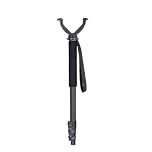 Fooletu Hunting Monopod Stand Shooting Stick Gun Rifle Rest for Hunting, Shooting, and Scope Zeroing, 22"-56" Portable Shooting Rests with V Yoke Head for Rifles