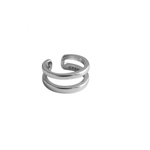 Boucles d'oreilles en argent sterling véritable avec double couche torsadée ronde pour femme